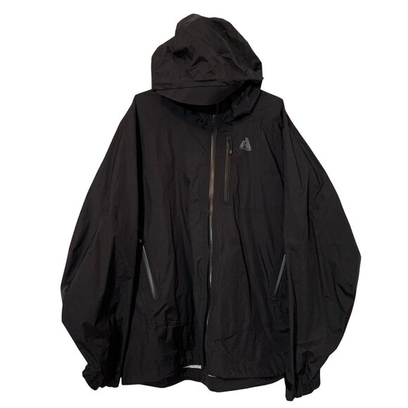 Eddie Bauer First Ascent Whittaker Mountaineering Black Hood Rain Jacket Men XXL - Picture 1 of 13